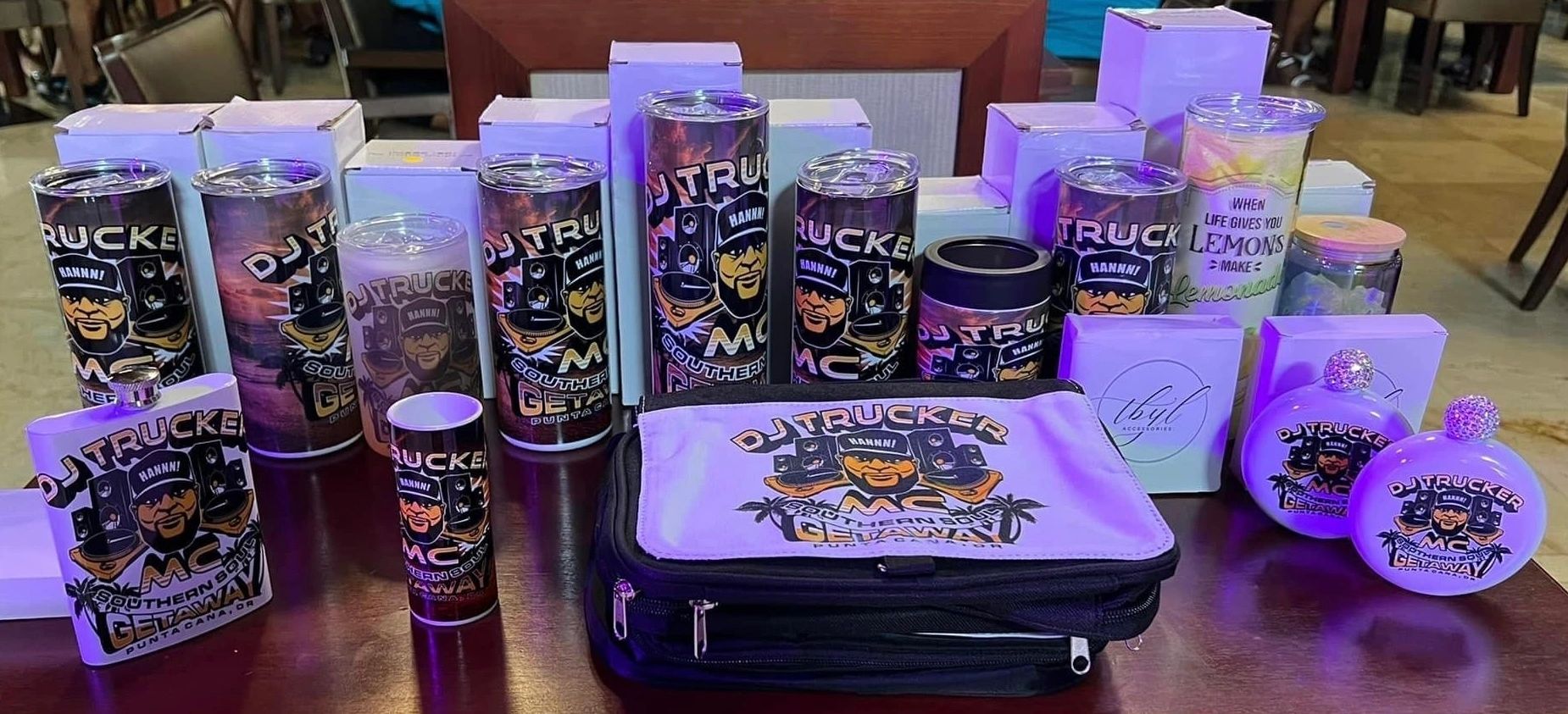 DJ Trucker Southern Soul Getaway merchandise display