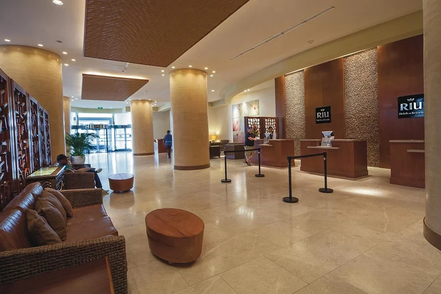 Hotel Riu Palace Antillas lobby and reception